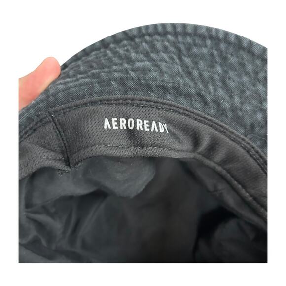 Adidas Black Cotton Bucket Hat OS AEROREADY Streetwear Sporty Casual Y2K Retro - Picture 6 of 7